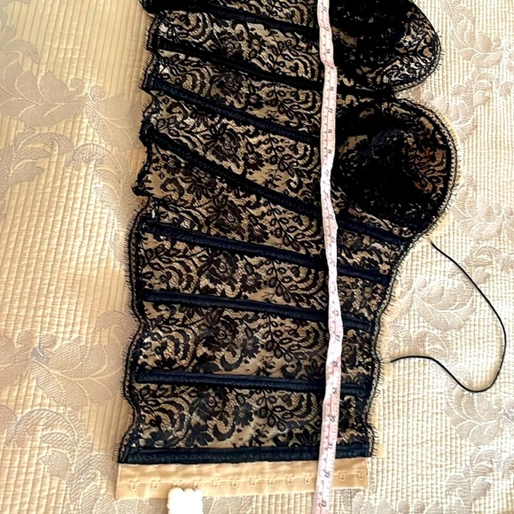 NWT ElieTtahari Bustier size L Lace black/beige lining cotton nylon elastine - Picture 14 of 17